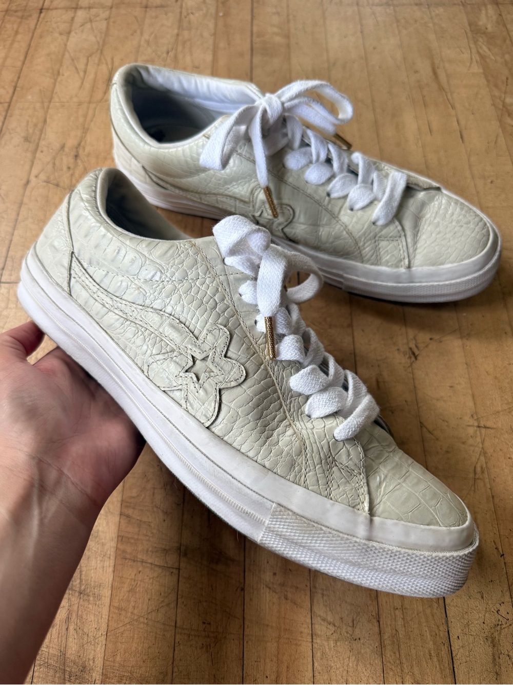 GOLF LE FLEUR X CONVERSE Men's Gator Lace Up Low Top Sneakers Frozen Dew US 10.5